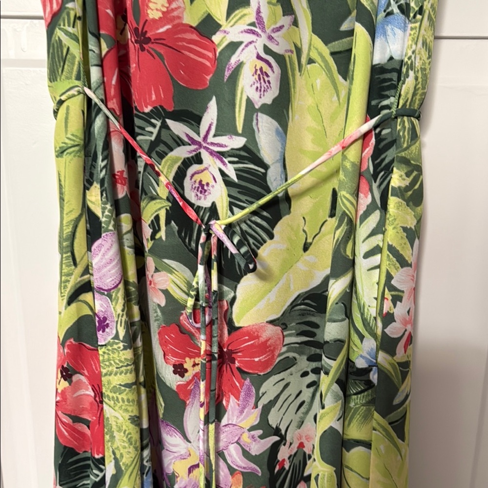Tommy Bahama Floral Maxi Dress - Green and Red - Picture 3 of 7